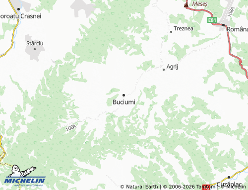 MICHELIN Buciumi map - ViaMichelin