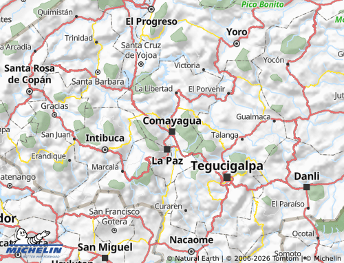 Mapa MICHELIN Comayagua - ViaMichelin