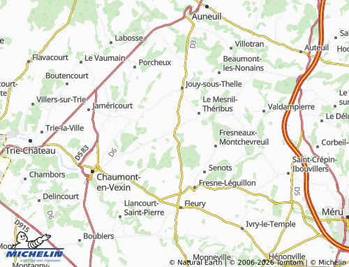Mappa MICHELIN Bachivillers - ViaMichelin