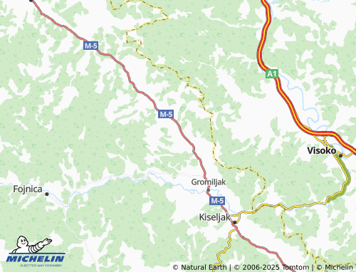Mapa MICHELIN Krčevine - ViaMichelin
