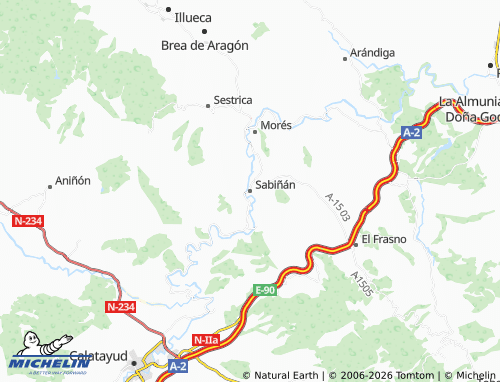Mappa MICHELIN Sabiñán - ViaMichelin