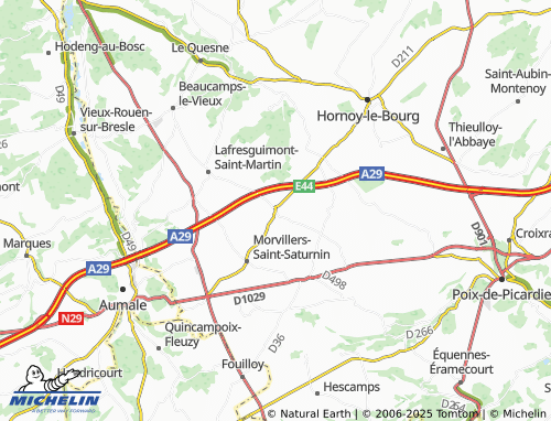 Carte MICHELIN Orival - ViaMichelin