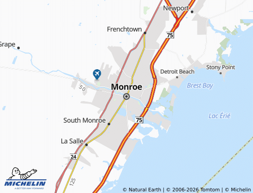 Mapa MICHELIN Monroe - ViaMichelin
