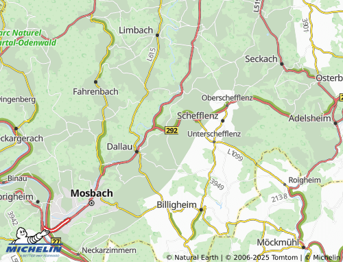 MICHELIN Auerbach map - ViaMichelin