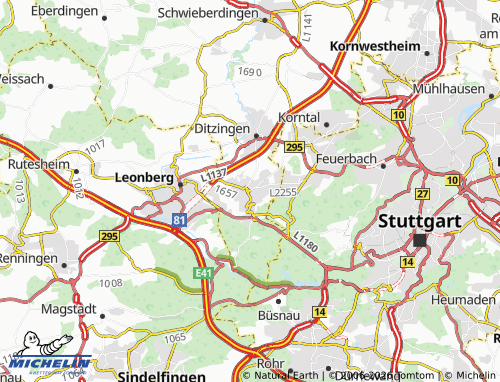 MICHELIN-Landkarte Gerlingen - ViaMichelin