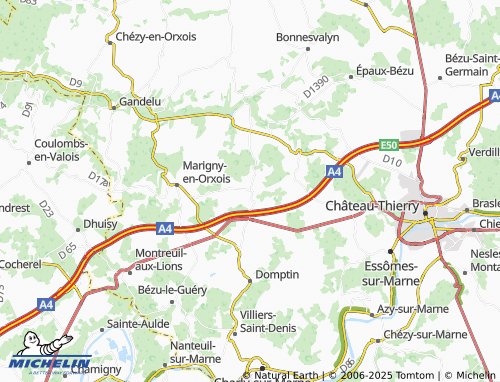 MICHELIN Lucy-le-Bocage map - ViaMichelin