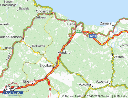 MICHELIN Mendaro map - ViaMichelin