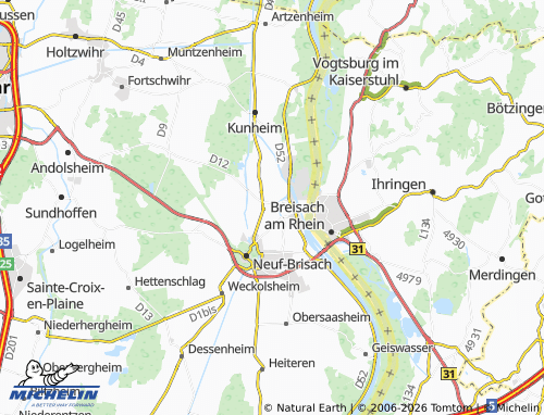 Mapa MICHELIN Biesheim - ViaMichelin