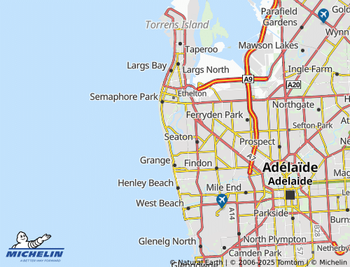 MICHELIN West Lakes map - ViaMichelin
