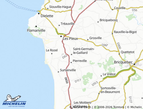 MICHELIN Saint-Germain-le-Gaillard map - ViaMichelin