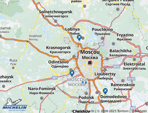 MICHELIN Krasnogorsk map - ViaMichelin