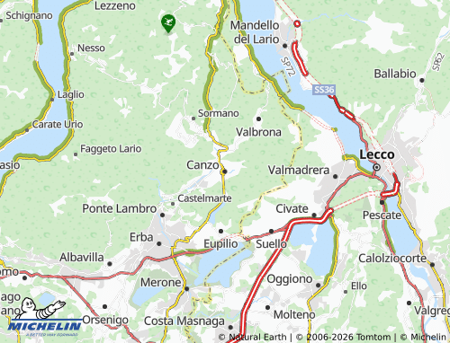 MICHELIN Canzo map - ViaMichelin