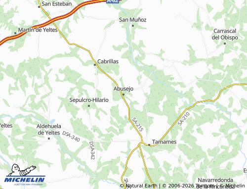 MICHELIN Abusejo map - ViaMichelin