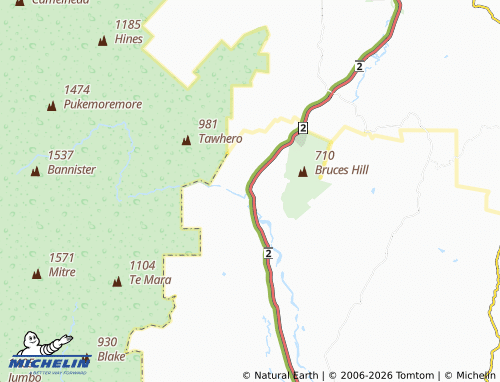 Mapa MICHELIN Mount Bruce - ViaMichelin