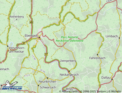 MICHELIN-Landkarte Unterdielbach - ViaMichelin