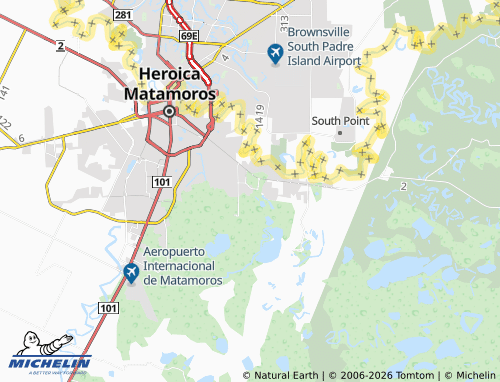 Mapa MICHELIN Fundadores - ViaMichelin