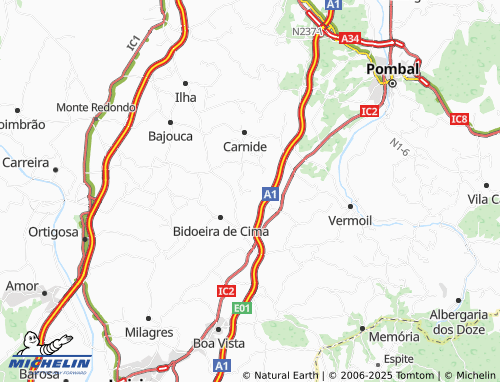 Mappa MICHELIN Areeiro - ViaMichelin