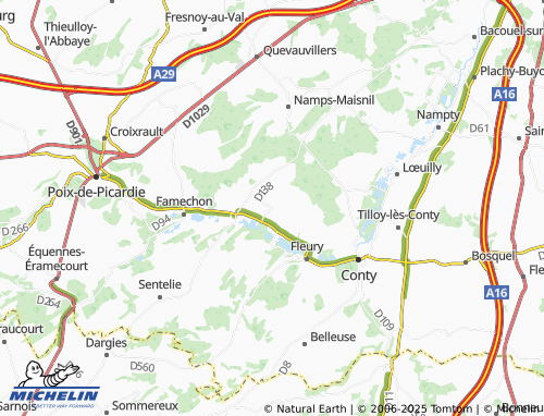 MICHELIN Velennes map - ViaMichelin