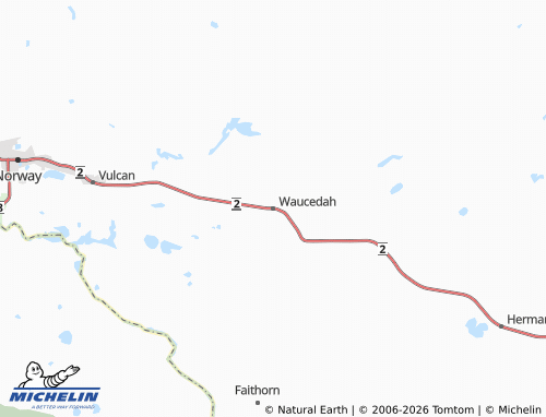 Mappa MICHELIN Waucedah - ViaMichelin