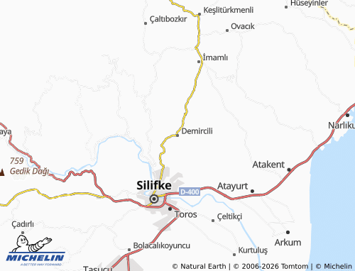Mappa MICHELIN Demircili - ViaMichelin