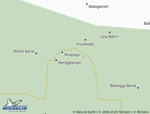 MICHELIN Tinigele map - ViaMichelin