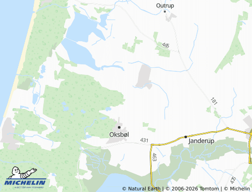 Mappa MICHELIN Øster Vrøgum - ViaMichelin