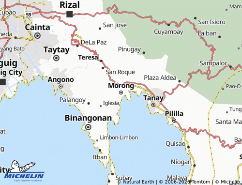 MICHELIN Morong map - ViaMichelin