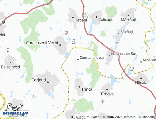 Mappa MICHELIN Constantinovca - ViaMichelin