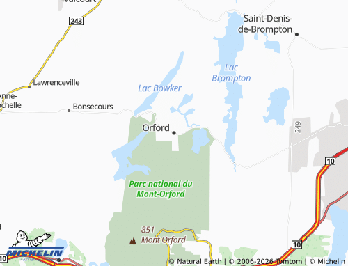 Mappa MICHELIN Orford - ViaMichelin