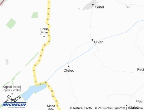 MICHELIN Pustiniș map - ViaMichelin