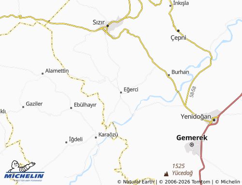 Mappa MICHELIN Eğerci - ViaMichelin