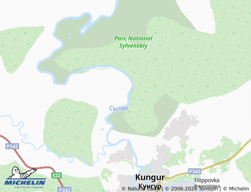 MICHELIN-Landkarte Podkamennoye - ViaMichelin