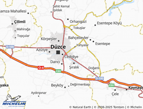 MICHELIN-Landkarte Derelitütüncü - ViaMichelin