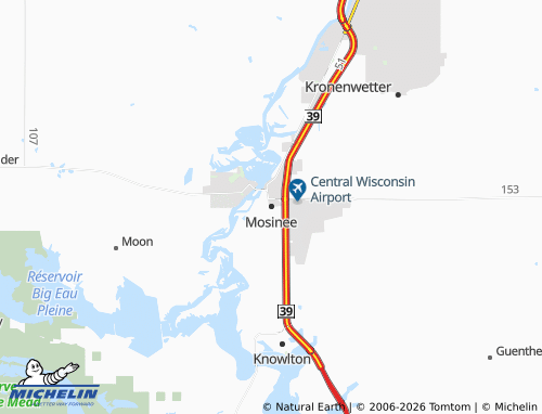 Mappa MICHELIN Mosinee - ViaMichelin