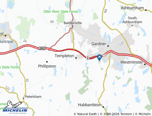 Mapa MICHELIN Templeton - ViaMichelin