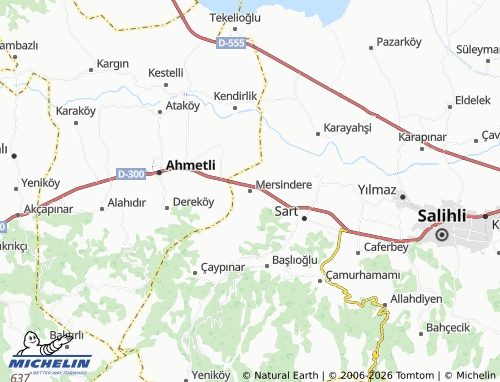 MICHELIN Mersindere map - ViaMichelin