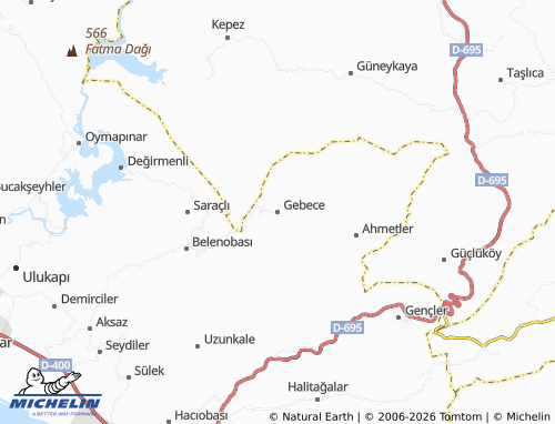 Mappa MICHELIN Gebece - ViaMichelin