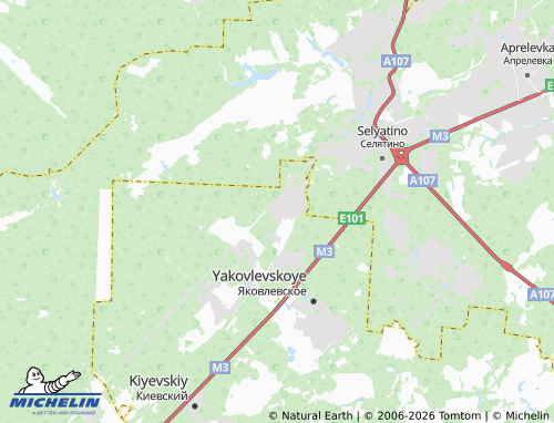 Carte MICHELIN Borisoglebskoye ZHK - ViaMichelin