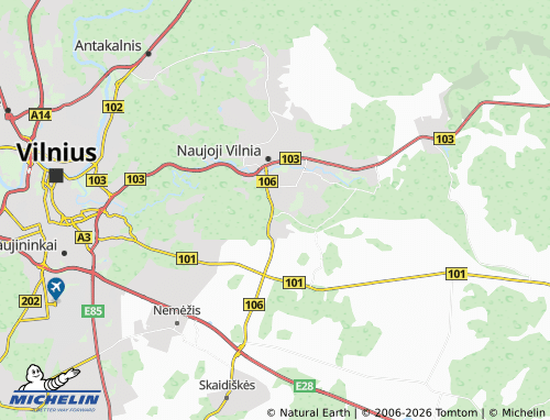 Mappa MICHELIN Grigaičiai - ViaMichelin