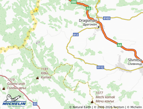 Carte MICHELIN Gara Boilovtsi - ViaMichelin