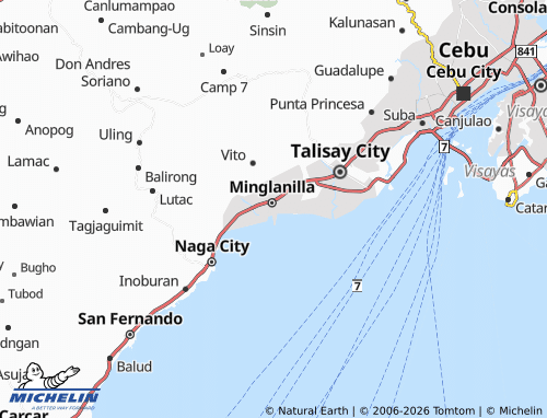 MICHELIN Tulay map - ViaMichelin