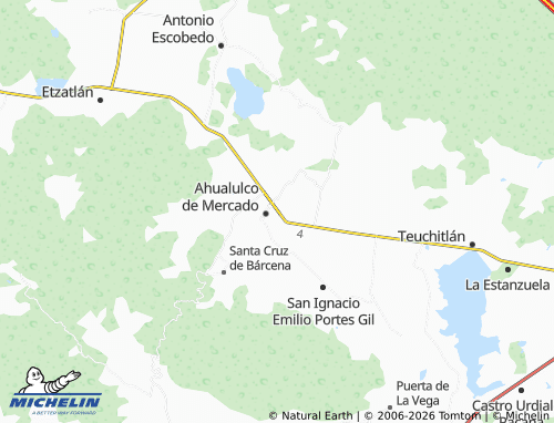 MICHELIN-Landkarte Ahualulco Ejidal - ViaMichelin
