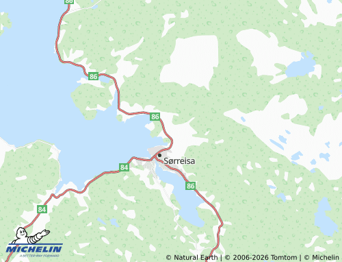 MICHELIN Gottersjorda map - ViaMichelin