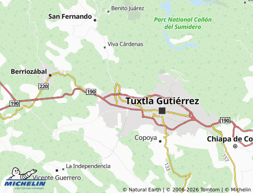 Mappa MICHELIN Colonia Bonampak - ViaMichelin