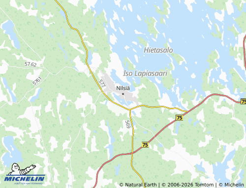 MICHELIN Nilsiä map - ViaMichelin