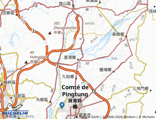 MICHELIN Ligang Township map - ViaMichelin