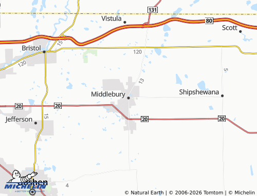 Carte MICHELIN Middlebury - ViaMichelin
