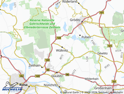 MICHELIN Wülknitz map - ViaMichelin