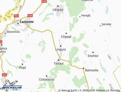 MICHELIN-Landkarte Lingura - ViaMichelin