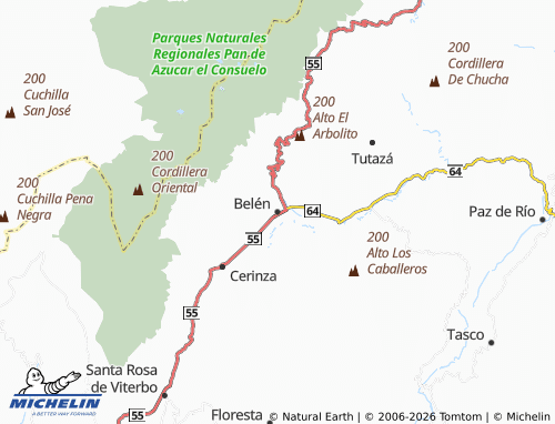 Mappa MICHELIN Belén - ViaMichelin